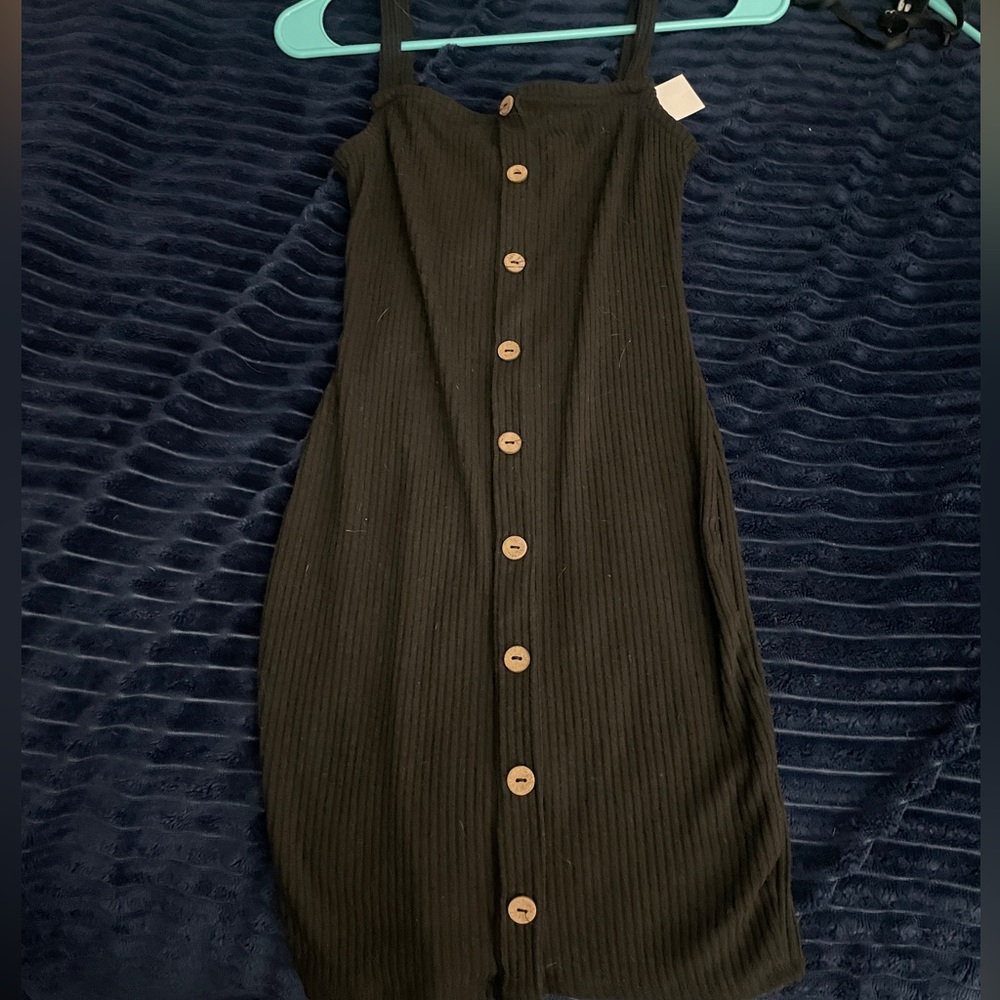Black mini dress